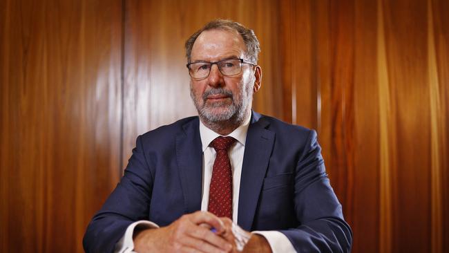 Michael Barnes, Commissioner of the NSW Crime Commission in his offices. Picture: Sam Ruttyn