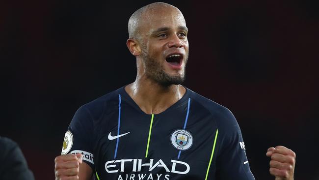 city skipper Vincent Kompany was back in the side. 