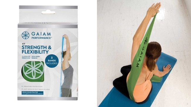 Gaiam Pilates Bar Kit Improves Flexibility Comes With Free Digital