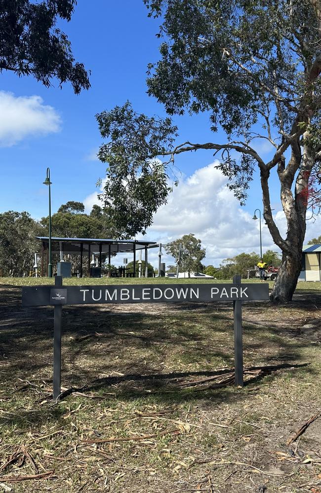 Tumbledown Park on Bellara Dr in Currimundi is the scene of an alleged attack last night that left a teenage boy with serious injuries.