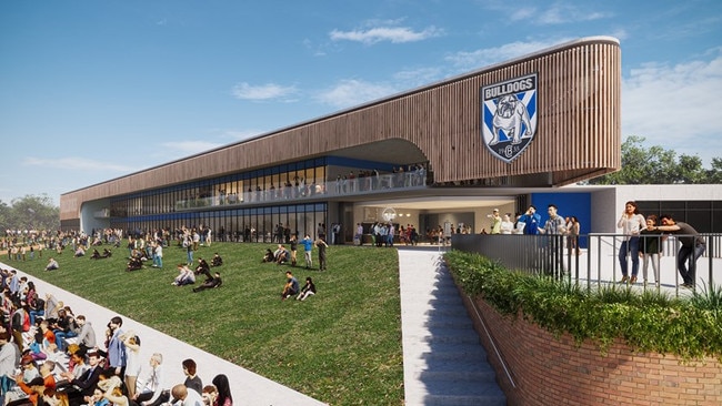 Artist impressions of the proposed Bankstown Centre for Excellence at Belmore Sports Ground.