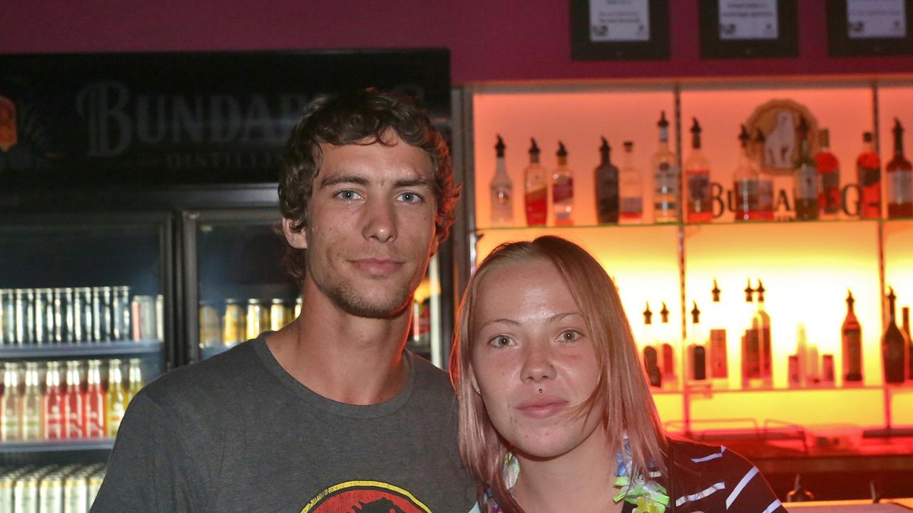 L-R Daniel Reynolds and Rosanna Hickman at Zodiac Nightclub. Photo Liam Fahey / Morning Bulletin