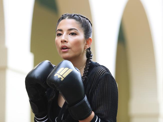 Gomes enjoys boxing as a way to keep fit. Picture: Brett Costello