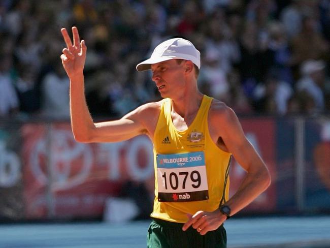 The oldest member of the Australian team is 40-year-old marathoner Scott Westcott