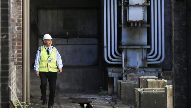 Steve Tadic has been a security guard at the heritage White Bay Power Station site for 22 years. Picture: Dylan Robinson