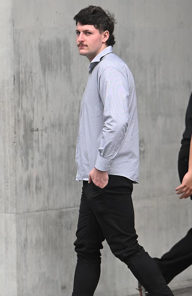 Raymond Liam Lancaster leaves Brisbane District Court on August 9, 2024. Picture: John Gass