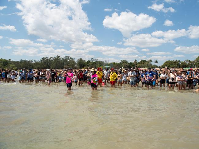 Darwin Beer Can Regatta at Mindil Beach, 2024. Picture: Pema Tamang Pakhrin