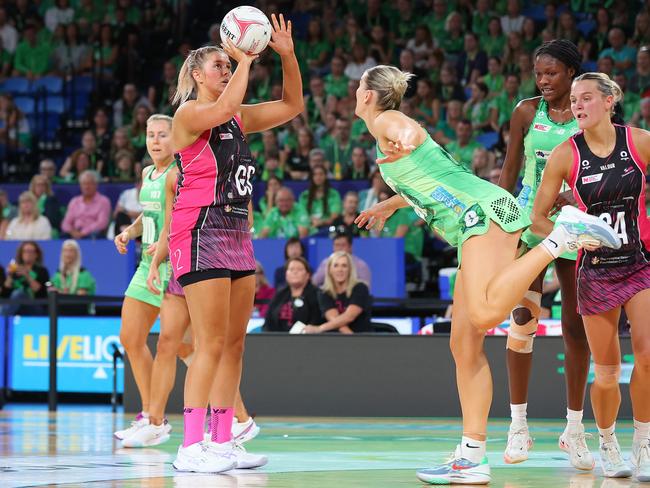 Cardwell put on an MVP performance in the Thunderbirds’ attacking D. Picture: James Worsfold/Getty Images