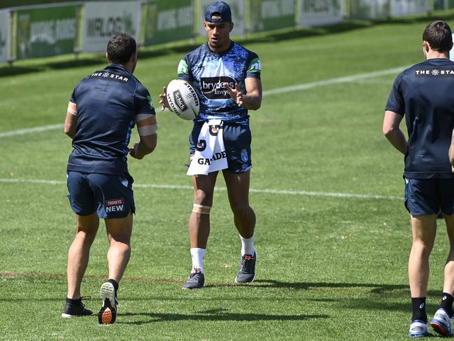 Stephen Crichton in NSW Origin camp last year. Picture: Grant Trouville/NRL Photos