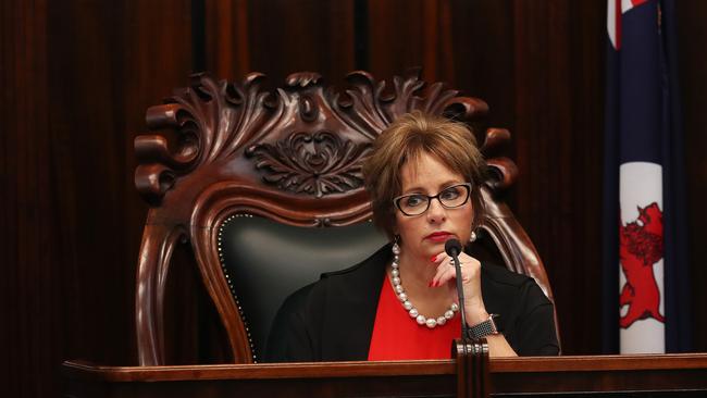 Speaker Sue Hickey during Question Time. Picture: NIKKI DAVIS-JONES