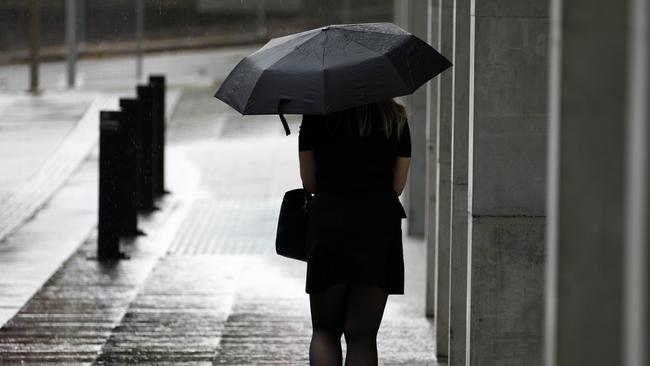 Keep your umbrella on hand for the next week with no sign the rain will end in much of the country until Wednesday at the earliest. Picture: NCA NewsWire/Tertius Pickard