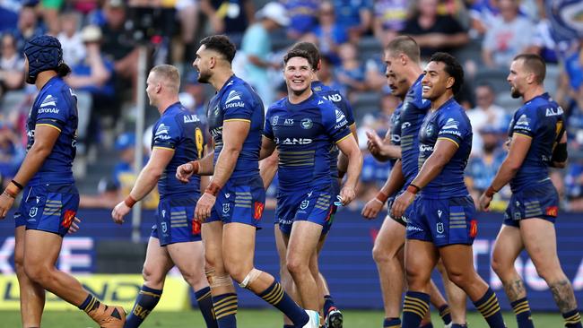 Mitch Moses was limited against the Bulldogs but has been cleared to play. Picture: Brendon Thorne/Getty Images