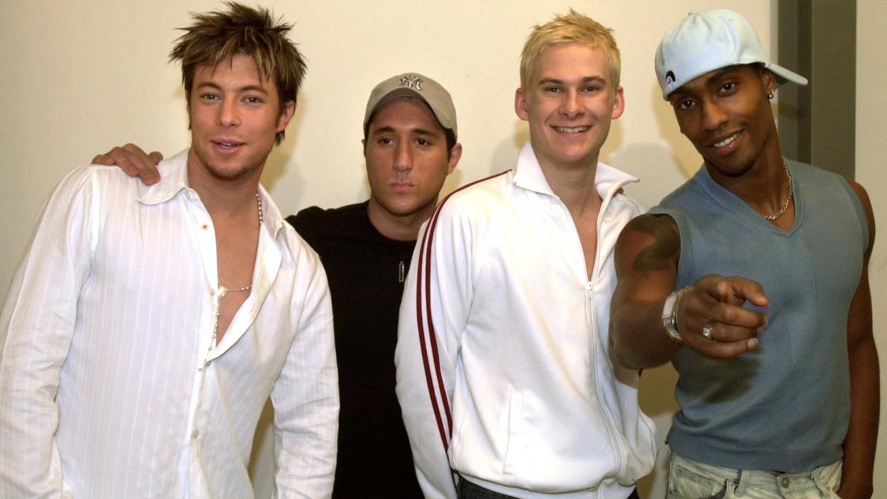 Blue in their early noughties heyday, L-R: Duncan James, Antony Costa, Lee Ryan and Simon Webbe.