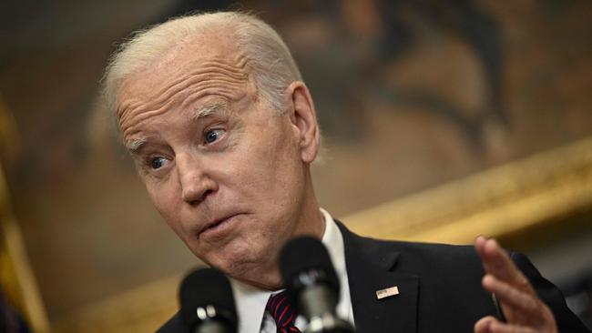 US President Joe Biden has more urgent business at home. Picture: Brendan SMIALOWSKI / AFP