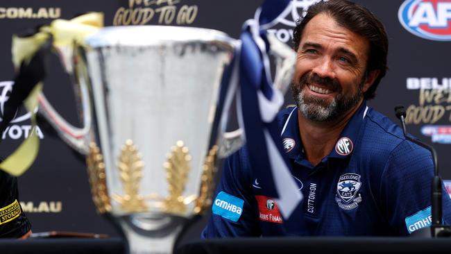 It was a case of so near, yet so far for Chris Scott and the Cats in 2020. Picture: AFL Photos/Getty Images