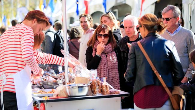 Join the crowd at the French Christmas Market. Picture: Christian Gilles