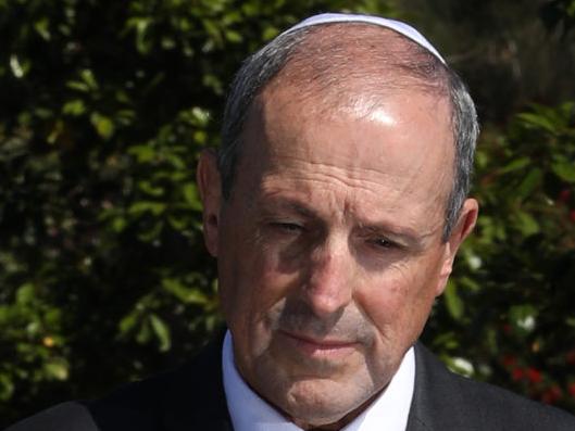 Vic Alhadeff, the Chief Executive Officer of the NSW Jewish Board of Deputies in the Jewish burial section of Macquarie Park Cemetery and Crematorium.  Tuesday, 24 October, 2017.  (AAP IMAGE / Chris Pavlich).