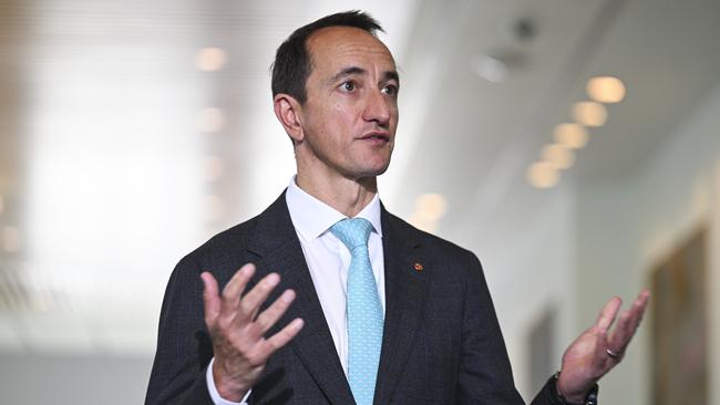 Liberal senator Dave Sharma predicts Tuesday’s Liberal leadership contest ‘will be a close vote’. Picture: NewsWire / Martin Ollman