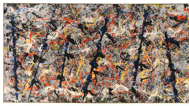 In case you’re unfamiliar with Jackson Pollock’s work, here is his piece Blue Poles. That’s probably all I need to say really. Pic: Supplied.