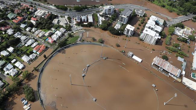 Albion raceway, Flooding in Brisbane. Picture: Liam Kidston