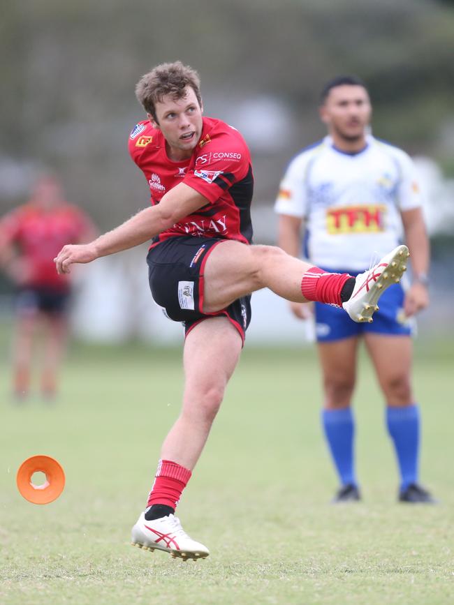 PBC Alleygators vs. Colleges Knights. Jordan Maher. 20April 2024 Currumbin Picture by Richard Gosling