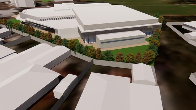 An aerial view of the initial designs for the development at Thomas More College. Picture: Supplied.