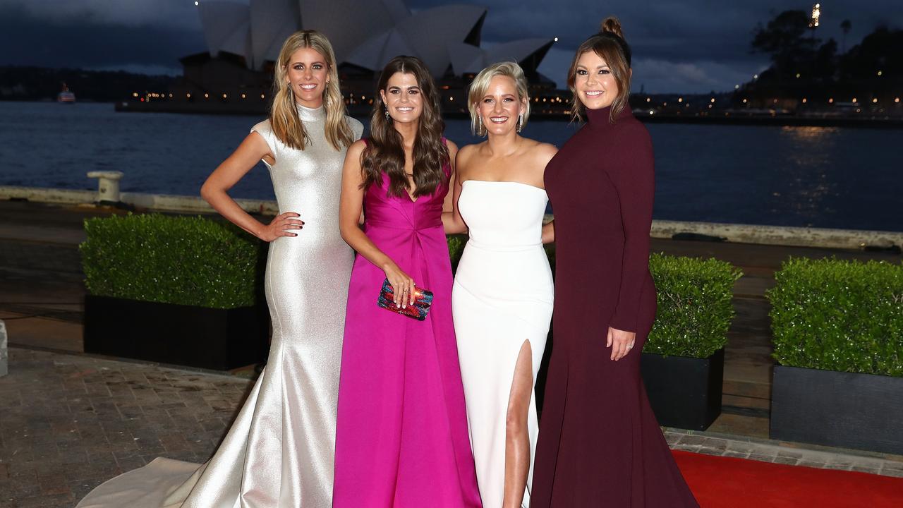 Lara Pitt, Hannah Hollis, Jessica Yates and Yvonne Sampson. Picture: Getty Images