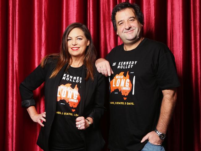 Mick Molloy loves having his mornings back, having switched to the Triple M drive slot with his old D-Generation mate Jane Kennedy. Picture: Jono Searle