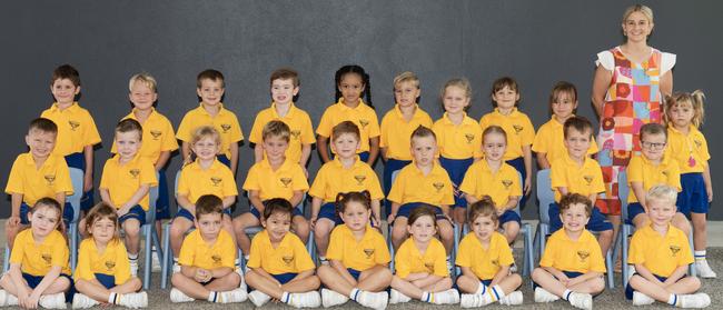 Emmanuel Catholic Primary School Prep S Back row: Oliver, Alby, Jack, Billo, Calliope, Ruben, Harriet, Angela, Zara, Shilah Middle row: Ari, Blake, Sophie, Myles, Madden, Hunter, Indiana, Max, Ryder Front row: Bailee, Isla, Arik, Armani, Indyanna, Zoe, Niav, Tristan, Luka Teacher Miss Smith Picture: Michaela Harlow.