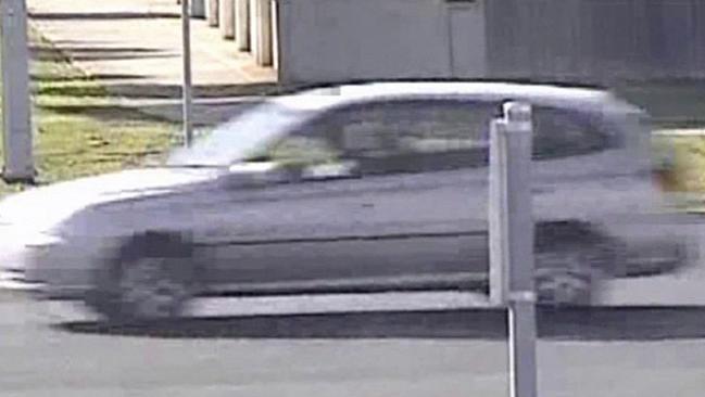 A silver Kia Rio wagon captured on CCTV about the time the Mercedes appeared. Picture: Victoria Police