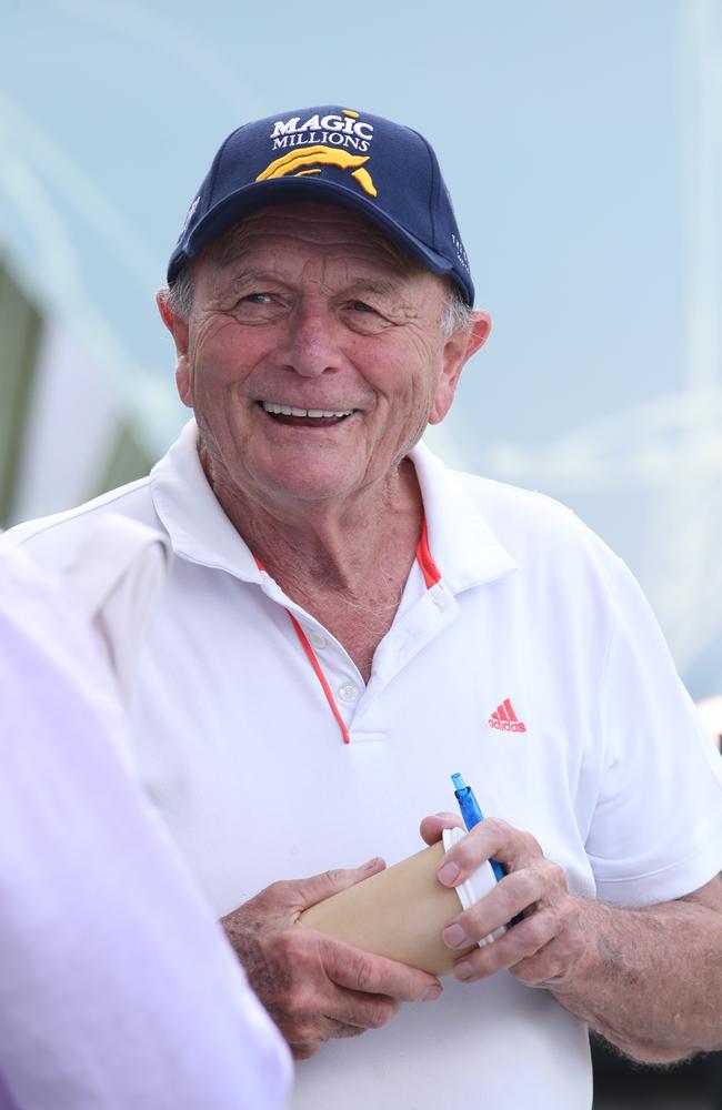 The Harvey Norman founder and Magic Millions co-owner is saddling up for the event’s biggest year yet. Picture: Glenn Hampson