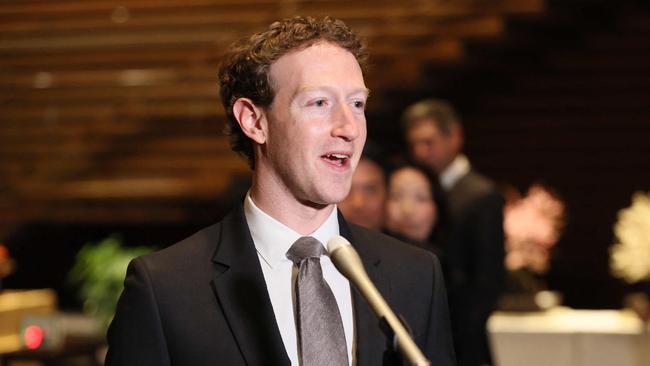 Mark Zuckerberg, head of US tech giant Meta Picture: Jiji Press/AFP