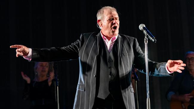 John Farnham performing at Falls Festival in Lorne. Picture: Ian Laidlaw