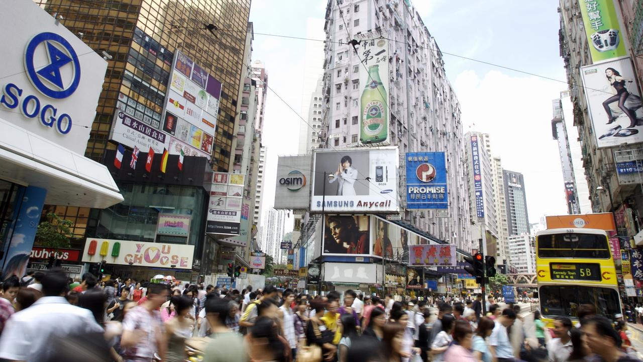 The crowded streets of Hong Kong have acted as an inspiration for the new store.