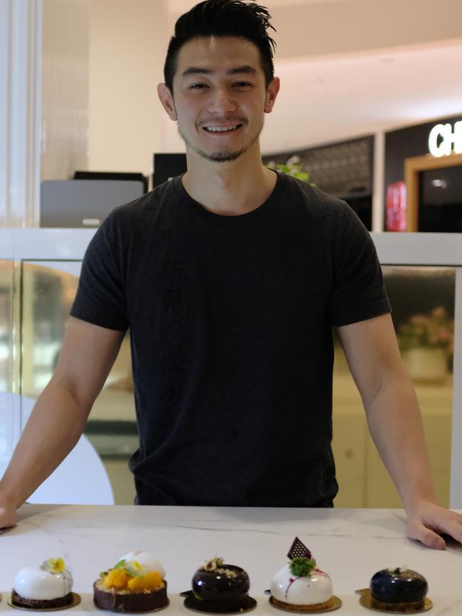 Reynold Poernomo at the new Koi Dessert Bar at Macquarie Centre.