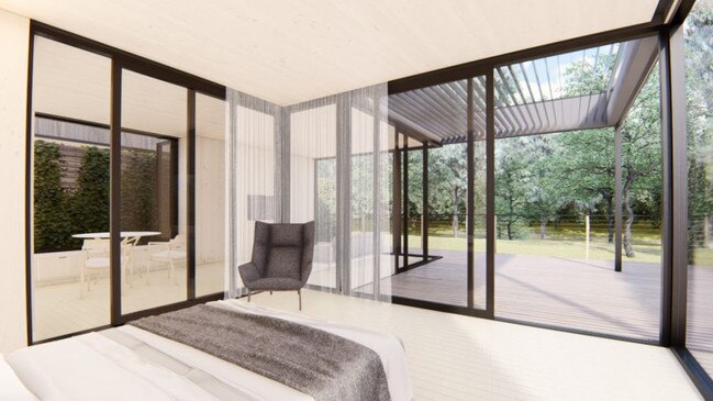 Inside the proposed Beresford Estate accommodation at McLaren Vale. Picture: Supplied.