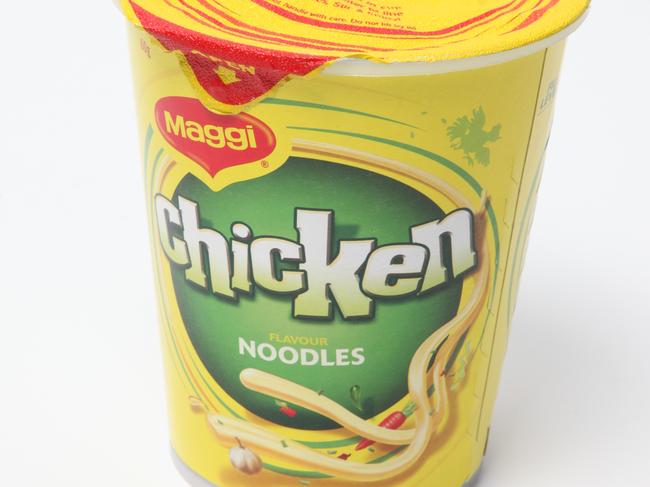 BCM NEWS 2/9/2011. Food Label Examples.  Maggi Noodles. Photographer: Liam Kidston.