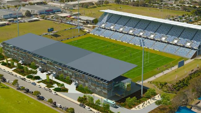 VISION: An artist's impression of an upgraded Sunshine Coast Stadium.