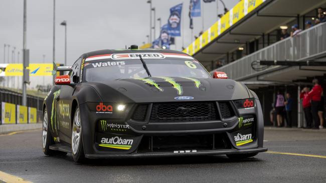 Tickford No.6 Ford Mustang driven by Cam Waters during the Supercars official test day at Sydney Motor Sport Park. Photo: Mark Horsburgh