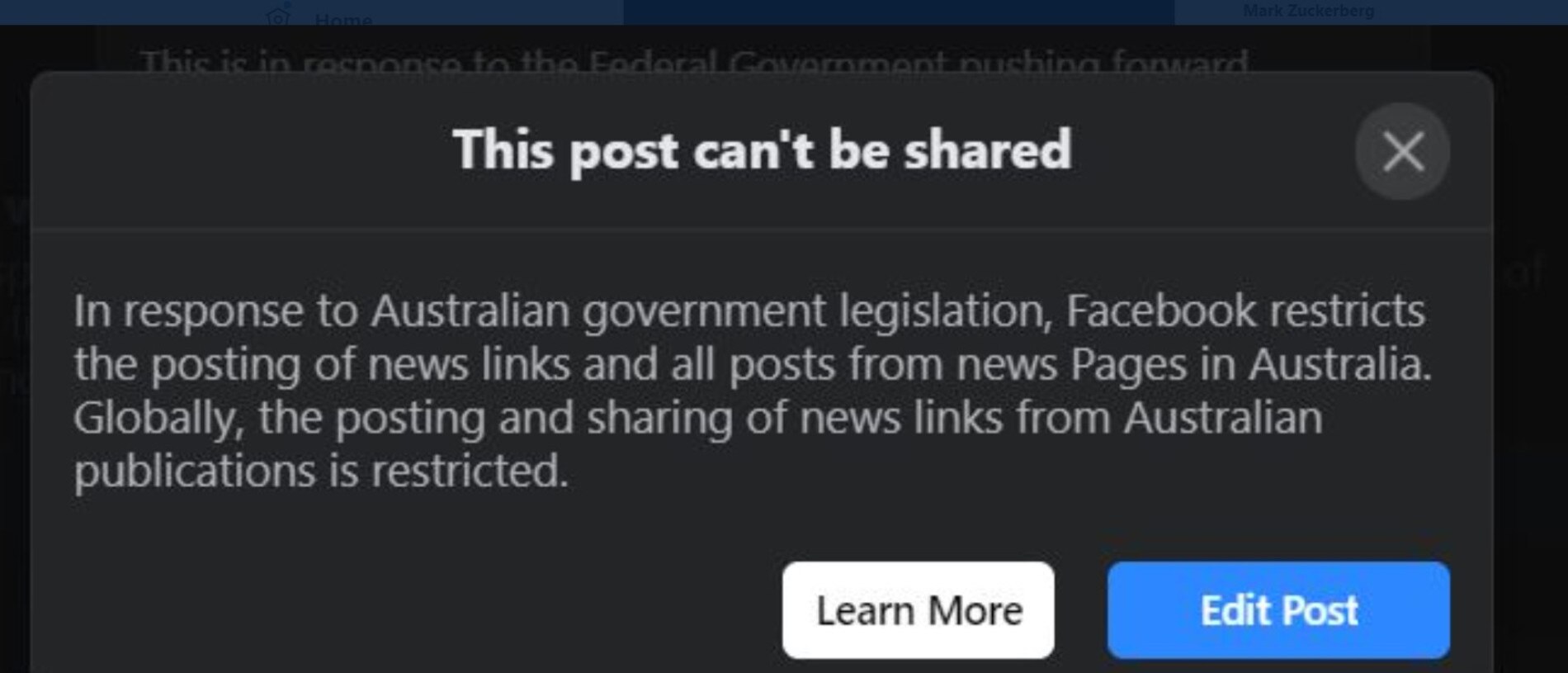 What Australia‘s Facebook ban means for users who read and share news