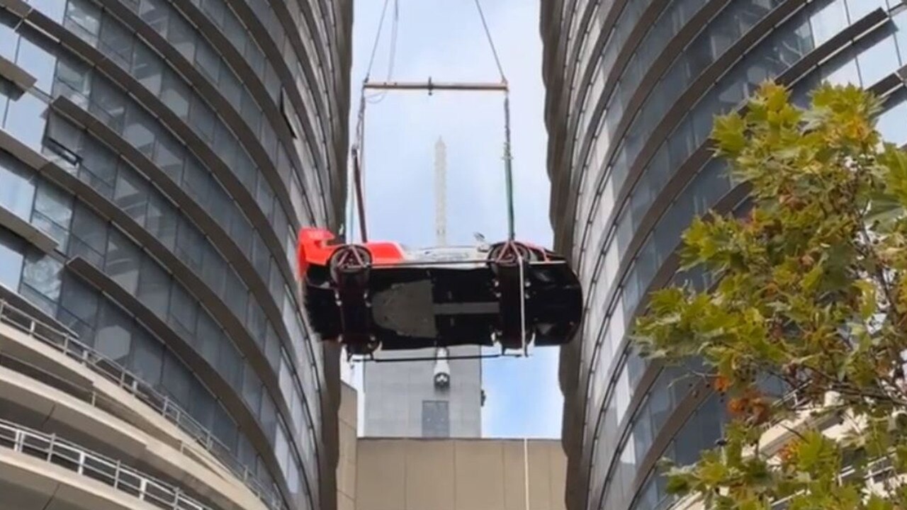 He had it craned to his penthouse as a living room decoration. Picture: Supplied / A Current Affair