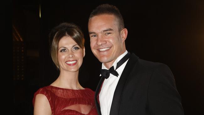 Anna and Brad Green at the 2011 Brownlow Medal.