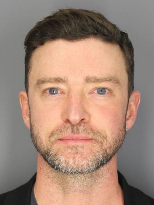 Timberlake’s mugshot from the arrest. Picture: Sag Harbor PD