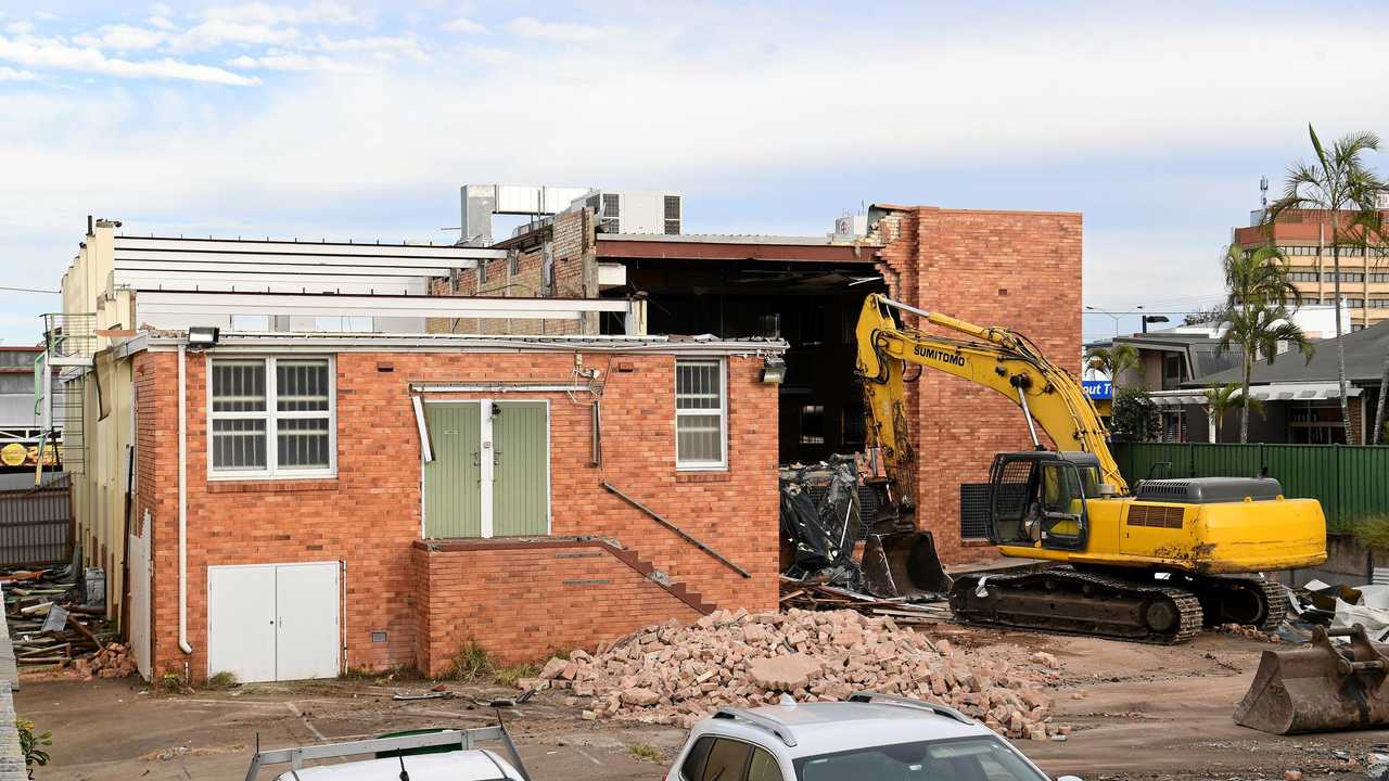 HERITAGE DESTRUCTION: The Salvation Army Citadel in Targo Street is  being demolished. Picture: Mike Knott BUN310519SHAME1