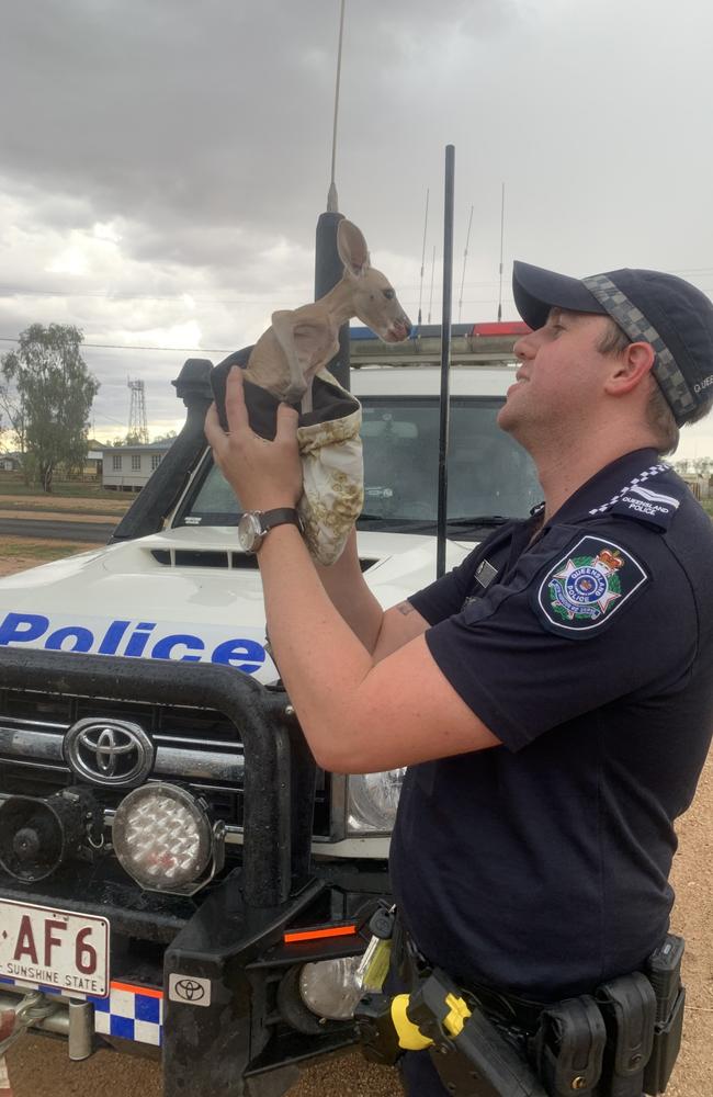 Acting Sergeant Josh Donaldson spends much of his time in outback Queensland. Pictures: Supplied, Queensland Police Service