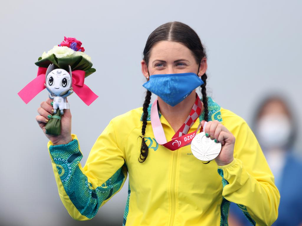 Silver medalist in Tokyo, Lauren Parker wants to win gold in Paris. Picture: Getty Images