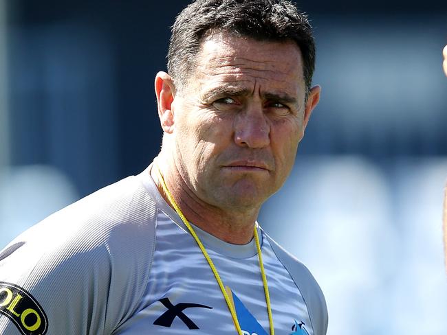 Shark's coach Shane Flanagan during Cronulla Sharks training at Remondis Stadium,Cronulla.Picture Gregg Porteous