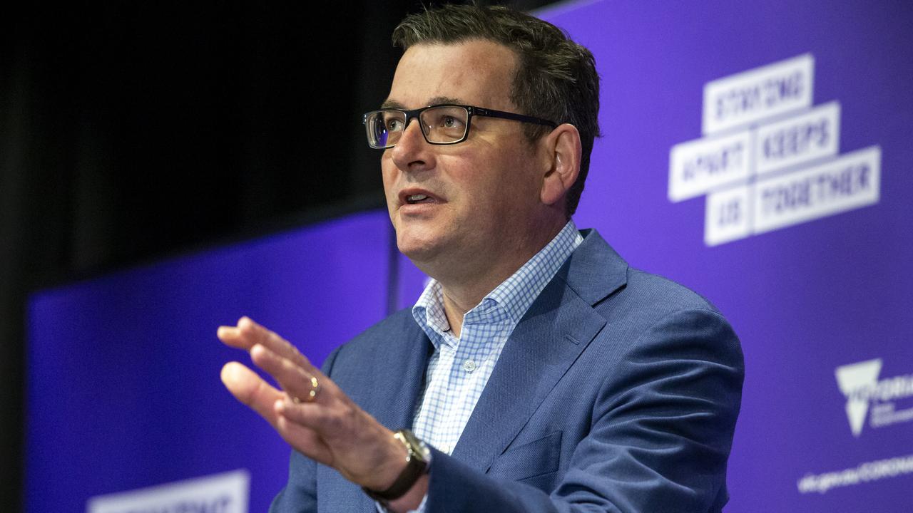 Premier Daniel Andrews told reporters speculating about new restrictions “doesn’t serve any real purpose”. Picture: NCA NewsWire/Wayne Taylor