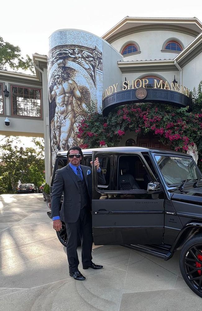 Travis 'Candyman' Beynon at the Candy Shop Mansion. Picture: Instagram