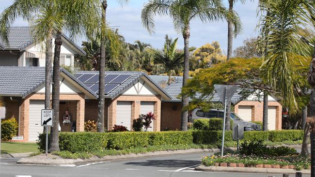 Kirra Shores is in NSW yet can only be accessed from Qld, creating a dilemma for police and residents alike. It’s next to the border checkpoint at Miles St, Coolangatta. Picture: Glenn Hampson